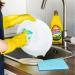 Kitchen Stain Remover Cleaner Kit - Washing Up Liquid 600ml Cleaning Paste 350g Microfibre Cloth Double Sided Scrubbing Pad 1pc Handgrip Scourer 1pc | Home Cleaning Bundle - Buy Online on GoSupps.com