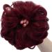 JJstar Messy Hair Bun Scrunchie Wine Red - Curly Wavy Chignon for Women and Girls - Synthetic Hair Accessories - Buy Online on GoSupps.com