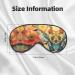 SSIMOO Flower and Bird Soft Sleep Eye Mask | Breathable Travel Eye Patch for Women | Perfect for Relaxation & Comfort - Buy Online on GoSupps.com