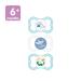 MAM Air Day & Night Baby Pacifier for Sensitive Skin - Glows in The Dark - Boy 6-16 Months (Pack of 3) - Buy Online on GoSupps.com