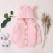 Puseky Baby Knit Sweater Hooded Ears Cardigan Coat - 6-12 Months (Pink) - Buy Online on GoSupps.com