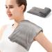 RelaxCoo Microwave Heating pad with Washable Cover 8 * 18 Microwavable Moist Heat Pad for Neck Shoulder Cramps Back Pain Relief Warm Compress Rice Bean Bag Hot Pack for Muscles Joints Lavender