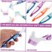 DOITOOL 4pcs Colored Rubber TPE Toothbrush Cleaning Tools - Manual Cleaning Agent for Effective Oral Hygiene - Buy Online on GoSupps.com