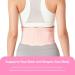 Ultra Thin Back Brace for Lower Back Pain Relief | Adjustable & Lightweight Support Brace for Sciatica Scoliosis & Herniated Disc - Pink Large - Buy Online on GoSupps.com