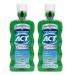 ACT Anticavity Fluoride Mouthwash with Zero Alcohol Prevents Cavities Freshens Breath & Strengthens Teeth Mint Flavor 18 fl. oz. 2 pk 18 Fl Oz (Pack of 2)
