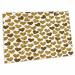 3dRose Love-Gold Glitter Sparkling Shine Hearts On White - Desk Pad Place Mats (dpd-266927-1)
