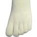 COUVER Men's Winter 5-Finger Yoga Toe Socks - Medium White | Thick Toed, Quarter Midcalf Style - Buy Online on GoSupps.com