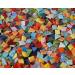 Lanyani 1600 Pieces Vibrant Glass Mosaic Tiles for Crafts - Assorted Colors and Shapes - Great Value Pack 2.2 Pounds - Buy Online on GoSupps.com