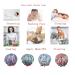 Satin Llama Blue Shower Cap for Women - Waterproof and Cute Animal Printed Bath Cap for Long Hair - Buy Online on GoSupps.com