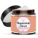 Magnesium Cream for Headache Migraines Muscle Soreness Cramps Relief with Shea Butter Coconut Oil Aloe Vitamin E - Magnesium Cream for Calm & Relaxation - Peperminty Scent - 4fl oz - USA Made Headache Ease Peperminty