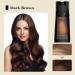 P-olar Hair Dye Shampoo Instant Hair Dye Shampoo Long Lasting Hair Dye Shampoo Reduce Gray (Dark Brown) - Buy Online on GoSupps.com