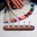 Baluue Nail Stand for Press on Nail Holder for Painting Nails Wood Nail Display Stand for False Nail Tip Manicure Tool Nail Art Display Home Salon Silver - Buy Online on GoSupps.com