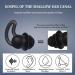 Comfortable Noise-Damping Silicone Ear Plugs - 2 Pieces for Sleep Travel Running & Concerts (Black) - Buy Online on GoSupps.com