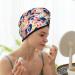 Hand Painted Abstract Leopard Print Microfiber Hair Towel | Super Absorbent Quick Dry Wrap for Long Curly & Thick Hair - Buy Online on GoSupps.com