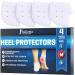 Ballotte Premium Silicone Heel Protectors (Medium - 4 Pack) | Gel Heel Pads/Silicone Socks for Women & Men - Pain Relief for Cracked Heel | Blister Prevention Heel Cups/Cushions for Plantar Fasciitis Medium (4 Pack)