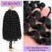 GetMaige 12 Inch Jamaican Bounce Crochet Hair 4 Pack - Natural Black Jumpy Wand Curls Crochet Hair for Black Women - Buy Online on GoSupps.com