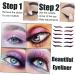NOLITOY 12 Pcs Eyeliner Stickers Adhesive Eye Line Strip Reusable Double Eyelid Tapes Beauty Products Flash 1 count (Pack of 1) Assorted Colorx2pcs - Buy Online on GoSupps.com