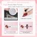 Mirror Chrome Nail Powder Set - 6 Metallic Rose Gold Shades with Sponge Sticks for Nail Art - 1g/Jar G-Orange - Buy Online on GoSupps.com