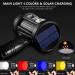 MIXILIN Rechargeable Spotlight 150000 Lumens Handheld Hunting Flashlight with Cob Light, Solar Panels | Lightweight, Super Bright for Hunting, Boating, Camping - Black - Buy Online on GoSupps.com