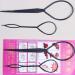 Behind Hair Braid for Ponytail Styling Maker Topsy Tail Tool 2 Pack