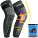 beister 1 Pair Compression Leg Sleeves with Elastic Straps for Men & Women Extra Long Leg Braces Knee Sleeve for Basketball Football Knee Pain Joint Pain Arthritis Grey XXL