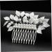 Angoily Hair Accessories Flower Side Comb Wire Hair Combs Hairdressing Side Comb Wedding Hair Clips Side Hair Combs Simple Side Comb Gold Hair Pin Tiara Zinc Alloy Delicate Bride - Buy Online on GoSupps.com