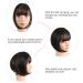 Minkissy 1pc Wig Air Bangs Hair Two Side Bangs Hair Extensions Bang Clip in Bangs Real Human French Barrette Hair Clips Tops for Women Straight High Temperature Wire Miss Real Person Black - Buy Online on GoSupps.com