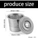 Dosettes de caf r utilisables pour cafeti re PB051/CFP101/PB041-304 en acier inoxydable K Cups - Filtres caf compatibles avec S - Buy Online on GoSupps.com