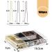 150pcs Mbsomnus U-Shaped Hair Pins Set with Storage Box - Blonde Brown Black 6cm Bobby Pins for Women Girls - Buy Online on GoSupps.com