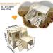 Eyksta Large Wooden Hamster House - Multi-Chamber Hideout & Accessories (22 x 22 x 22) - Ideal Hamster Toy - Buy Online on GoSupps.com