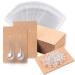 Earring Cards for Selling Including 120 Pcs Earring Holder Cards 120 Earring Packaging and 240 Pcs Earring Backs for Earrings/Necklace/Jewelry Display Jewelry Packaging 3.5x2.4 Inches (Brown)