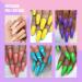 ROSALIND Neon Poly Nail Gel Kit 6 Colors 15ml Green Yellow Blue White Pink and Purple Nail Builder Gel Extension Tubes Set for Women DIY Manicure at Home (Candy Colours) - Buy Online on GoSupps.com