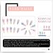 Extra Long Coffin Press on Nails - 24Pcs Full Cover Sequins & Rhinestones Acrylic Stick on Fake Nails for Women - Matte Finish with Glue - Buy Online on GoSupps.com