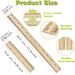 2 Pack Wooden Ruler 6 Inch 12 Inch Rulers Bulk Wood Measuring Ruler for Students Office School Supplies 2 Scale (15 cm and 30 cm) - Buy Online on GoSupps.com