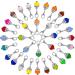 40pcs Crystal Dangle Charms Glass Drop Beads Handmade Pendants for Jewelry Making - Assorted Colors - Buy Online on GoSupps.com