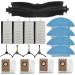 EpheyFIF Vacuum Filters Replacement Kit For Conga 7490/7290 For Eternal Spare Parts Mop Mat Dust Bag Main Side Brush Filter Mop Main Brush (17Pcs) - Buy Online on GoSupps.com
