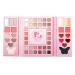 32-Color Professional Eyeshadow Palette Highly Pigmented Makeup Tray Matte and Shimmer Finishes Long-Lasting Waterproof Blendable Powder Portable Travel Cosmetic Kit