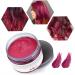 Hairwax temporary hair color wax unisex hair dye wax washable plant formula matt natural colorful hair wax (120g red)