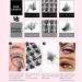 Cluster Eyelashes Different Style Individual Eyelashes Volume 10 16mm Length (A with B (150 Cluster)) - Buy Online on GoSupps.com
