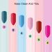 100 pc Fan-shaped False Nail Swatch Sticks with Number Stickers - Nail Polish Practice & Color Display Tips - Buy Online on GoSupps.com