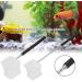 Garosa Shrimp Fishing Net 20-57.5cm Telescopic Fish Shrimp Skimming Net Mini Fish Aquarium Fishing Net for Aquarium Tank Shrimp (black Square net) - Buy Online on GoSupps.com