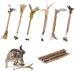 Fanshiontide 21 In 1 Silvervine Chew Sticks Cat Chew Sticks Cat Teeth Nip Cat Sticks Cleaning Teeth Chew Catnip Toys Kitten Cat Teething Toys for Cat Teething Cat Teeth Cleaning and Stress Release