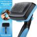 Bluepet Dog & Cat Brush for Long-Haired Pets - Undercoat & Knot Dematter Tool - 2023 Model with Cleaning Button - Ideal for Daily Use - Buy Online on GoSupps.com