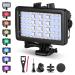 NEEWER RGB Underwater Diving Light, 131ft/40m IPX8 Waterproof LED Video Light 3000mAh with 8 Colors, 5500K, CRI 95+, 5000lux/0.2m, Compatible with Gopro Light for Action Camera Hero 11 10 9 8 (SL-20)