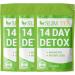 14-day tea for losing weight |3 pieces of detox tea for losing weight |Detox Cleanse Weight Loss Tea Slim Tea Detox Drink for reducing fat. Promote digestion reduce fat and increase