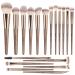Make up Brushes  MAANGE 18 Pcs Premium Synthetic Makeup Brush Set Soft Foundation Powder Eyeliner Eye Shadow Makeup Brushes Set Professional (Champagne)