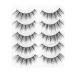 Natural Look 3D Mink Cat Eye Wispies Eyelashes 15mm - 5 Pairs | Soft & Reusable False Lashes - Lightweight & Manga Style | No Glue Included | 5Pairs-36 - Buy Online on GoSupps.com