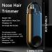2024 Upgraded Nose Hair Trimmer for Men & Women | Portable 360 Edged Waterproof Eyebrow & Ear Hair Clipper | Type-C Rechargeable | Grey - Buy Online on GoSupps.com