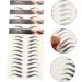 Mikinona 4 Sheets Waterproof Eyebrow Stickers Imitation Eyebrow 6d Hair-like Eyebrows Stickers Water Proof 4d 21x14.8cm Black - Buy Online on GoSupps.com