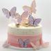60Pcs Butterfly Cupcake Topper Set - Pink Purple Gold 3D Butterflies for Cake Decor - Ideal for Birthday, Anniversary, Wedding, Party Decor - Mixed Sizes - Buy Online on GoSupps.com